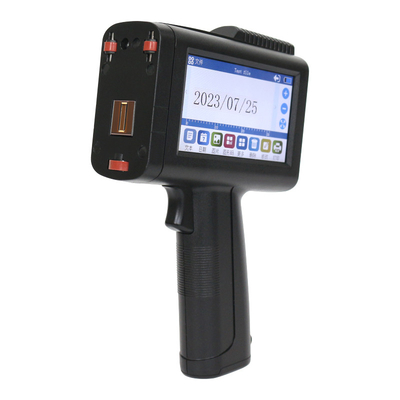 CE draagbare vervaldatum batch coding machine handheld inkjetprinter pistool met één zwarte inkt cartridge