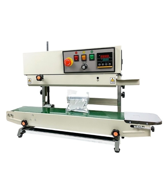 2023 Automatische continu bandverzegelmachine met datumdruk en 220V/50HZ spanning