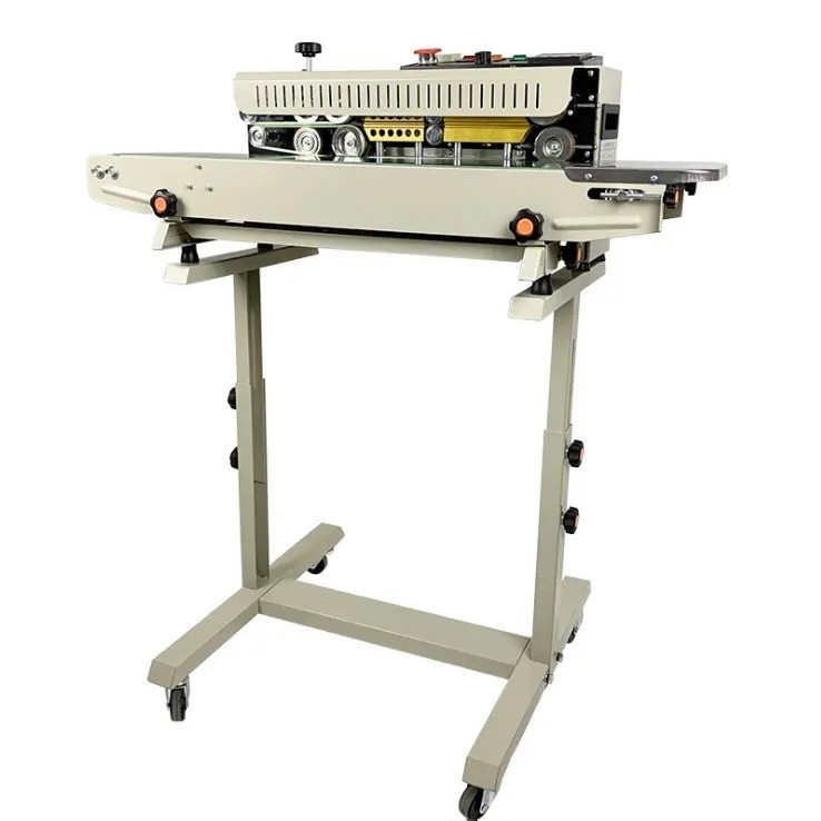 Verticale vloer staande afdichtband afdichtmachine voor plastic zakken Maximale snelheid 12m/min