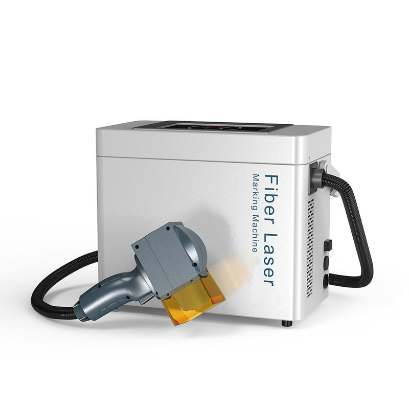 Gemakkelijk te verplaatsen 20W 30W draagbare metalen graver met luchtkoeling Graveringsgebied 100x100mm