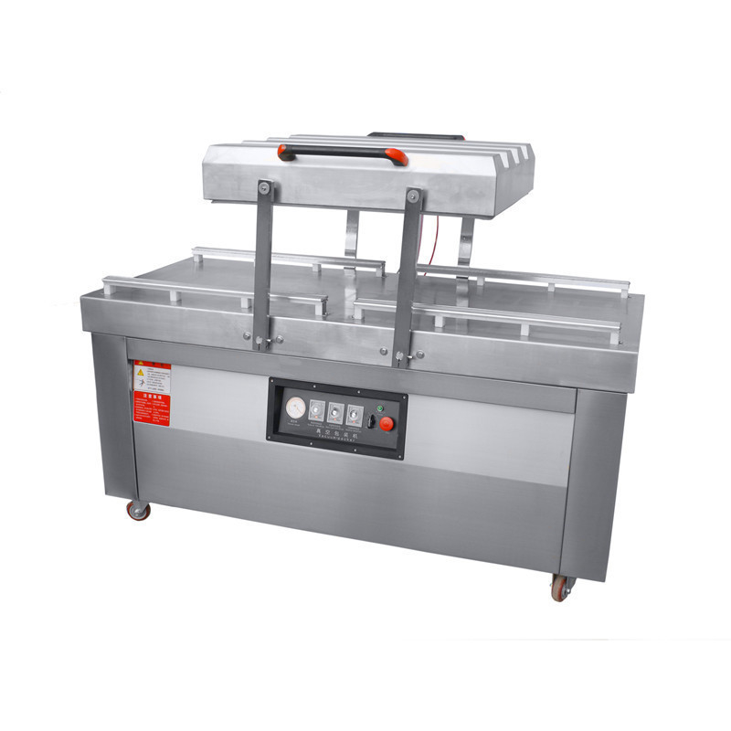 Dubbele kamers 750*620*100mm Kamergrootte Vacuümverzegelingsmachine voor voedsel vleesbonen