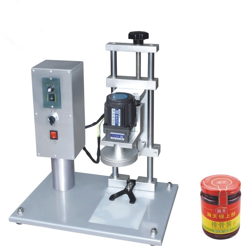 Automatische dopmachine voor glazen flessen en potten 20 kg capaciteit CE-gecertificeerd