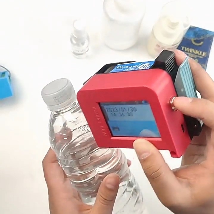Solvent Ink Mini Handheld Pocket Inkjet Printer voor Plastic Bag Datum Barcode QR Code 3 KG