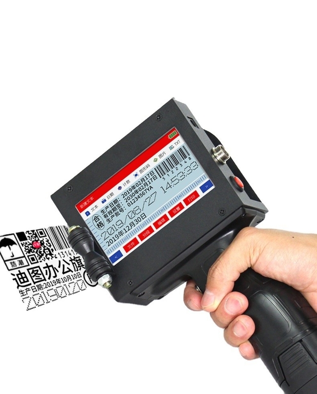 25.4mm Draagbare Batch Coding Printer Machine Handheld Inkjet Printer Gun Plate Type TIJ Printer