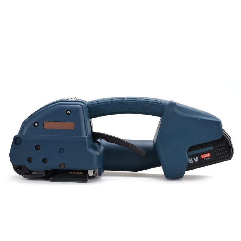 Automatische draagbare riemmachine voor PP-PET-gordel Lastijd 2-5s Batterij aangedreven