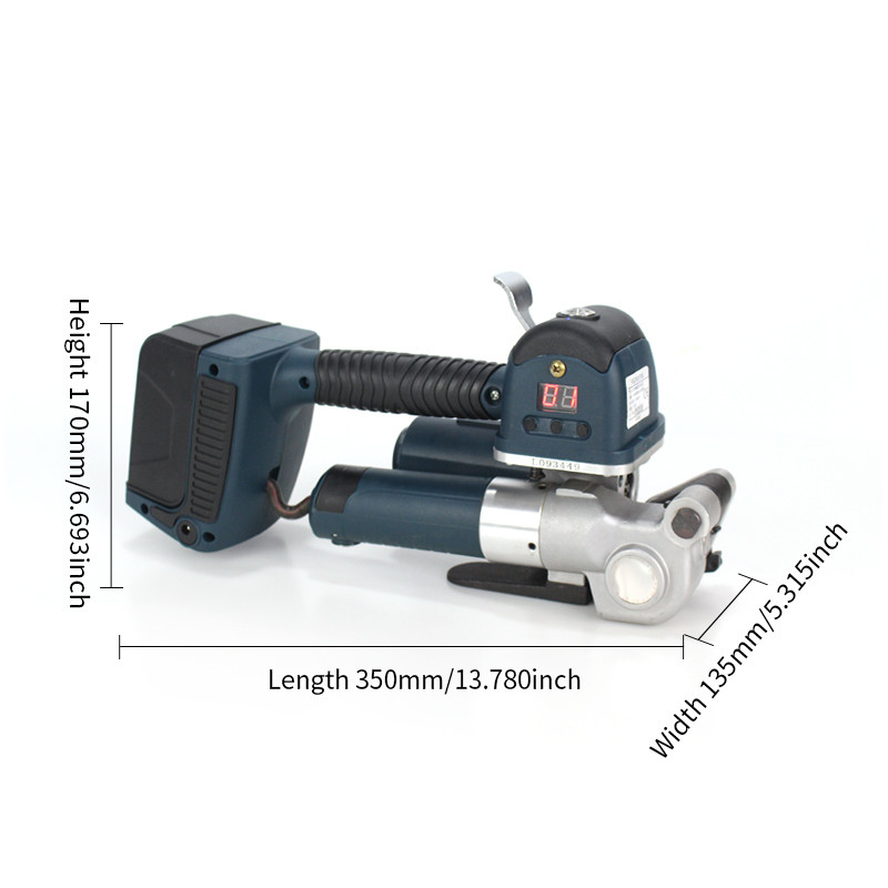 Onmiddelijk riemen met een automatische handheld PP/PET riemenbandmachine van 325*130*140 mm