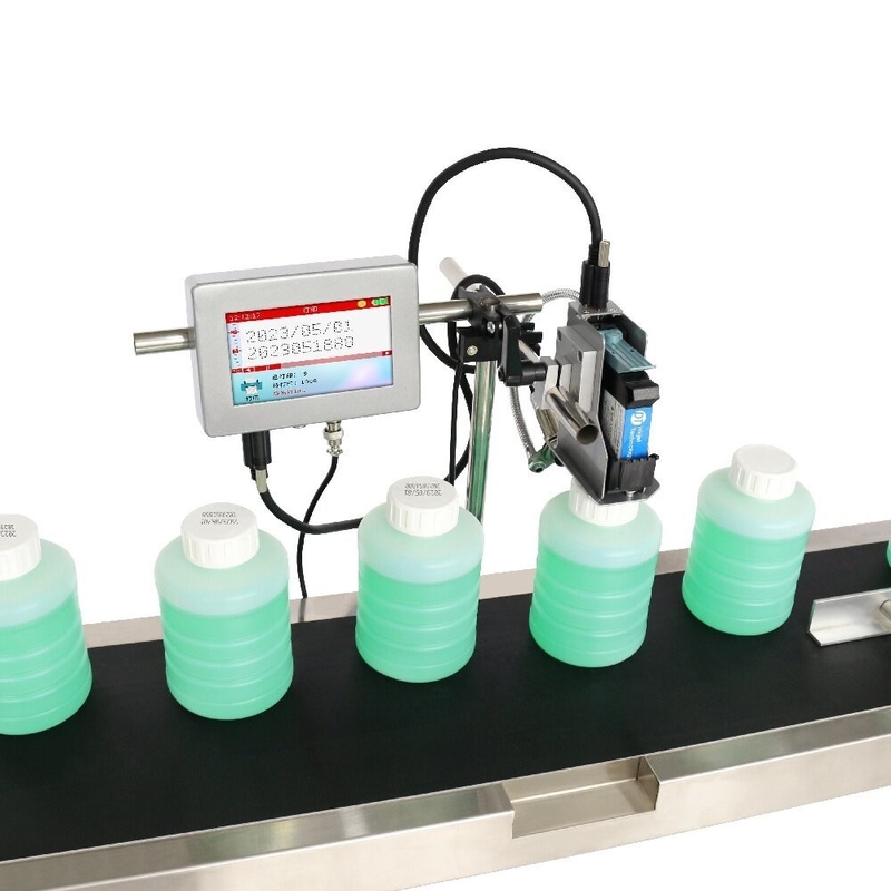 2-12,7 mm Print Dimensie Industrial TIJ Inkjet Printer voor flessen Plastic Poches Bags